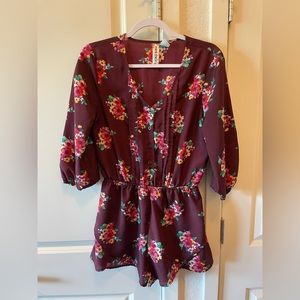 Mimi Chica Floral Romper (Medium)